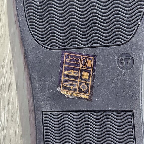 Black Slip-On Sneakers Leather Toe Cap By Ruby Label EU Size 37 US Size 7 - Picture 8 of 11